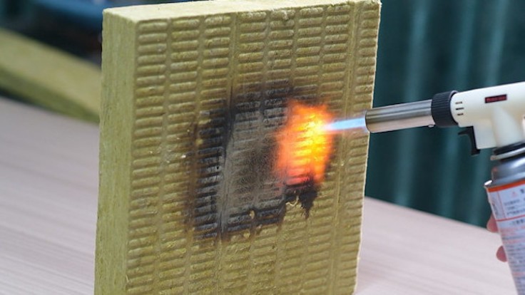 Fireproof performance of different insulation materials :  rock wool is the first choice